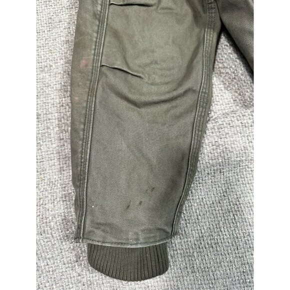 Gravel Gear Coat Mens Large Green Canvas Chore Workwear Grunge Stained‎ - Picture 12 of 15